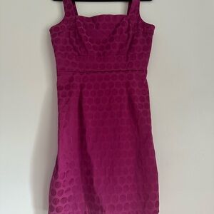 Elegant Pink Polka Dot Dress